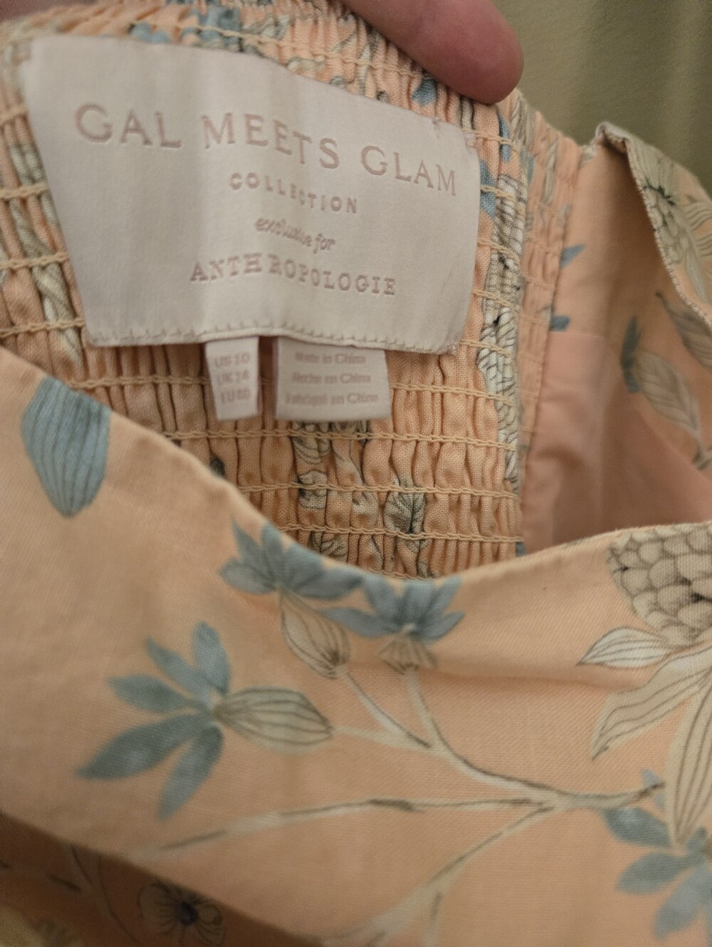Anthropologie Floral Maxi Dress Size 10 - Picture 11 of 16
